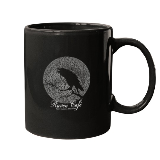 Discover The Raven Moon Poem by Edgar Allan Poe - RAVEN CAFE Mugs