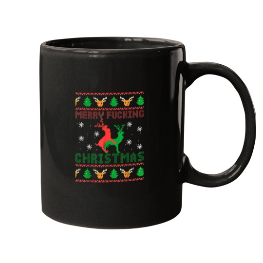 Discover Funny Ugly Christmas Sweater Men Women Adult Fun Xmas Mugs