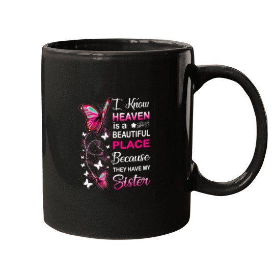 Discover Sister Is My Guardian Angel In Heaven Memorial D Mugs