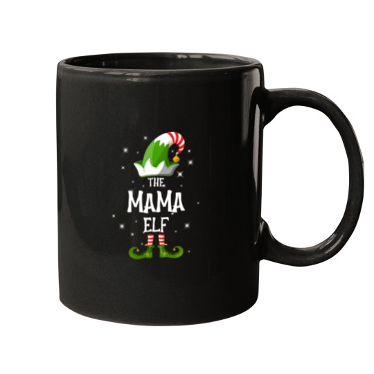 Discover The Mama Elf Family Matching Group Christmas Mugs