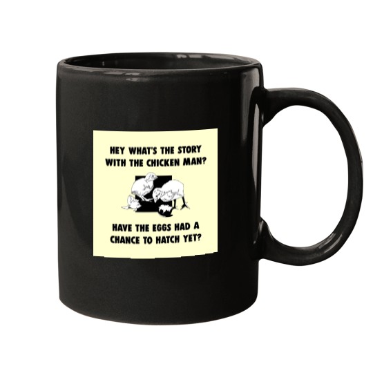 Discover Chicken Man Mugs