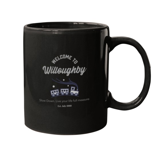Discover Next Stop Willoughby Mugs