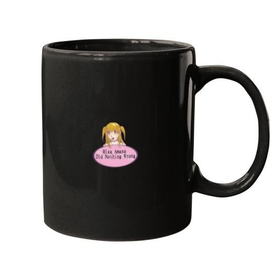 Discover Misa Amane Did Nothing Wrong Mugs