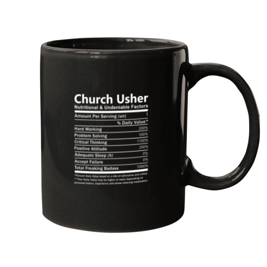 Discover Church Usher T  - Nutritional And Undeniable Factors Gift Item Tee Mugs