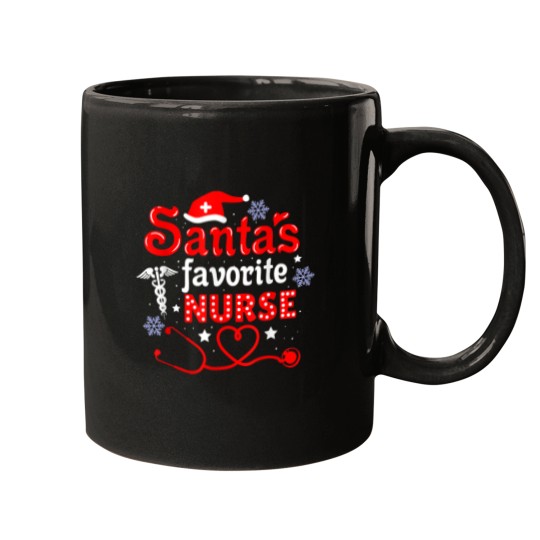 Discover Santa's Favorite Nurse Christmas Mugs