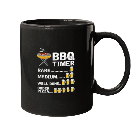 Discover BBQ Timer Rare Medium Well Done Order Pizza Grilling Mugs