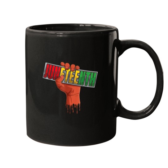 Discover Juneteenth Black History Afro American African Freedom Mugs