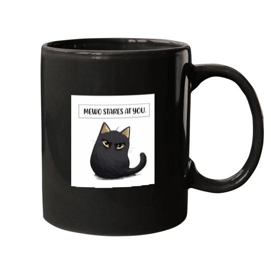 Discover MEWO STARES AT YOU (OMORI) Mugs