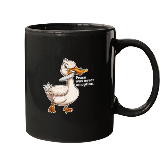 Discover Peace Was Never An Option Goose Game Mugs