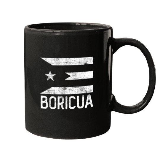 Discover boricua black Puerto Rico flag hispanic heritage month Mugs