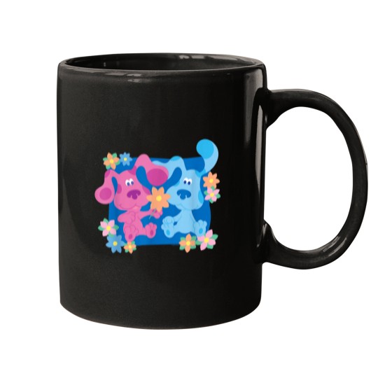 Discover Blues Clues Magenta and Flowers Mugs