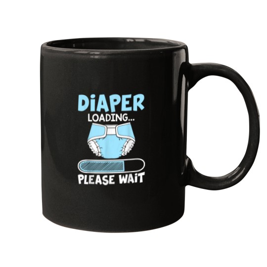 Discover Diaper Loading Please Wait Funny Gift Mugs