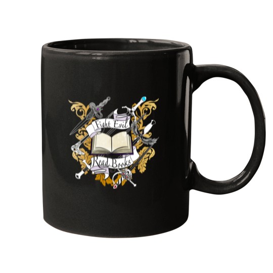 Discover Fight evil, read books105 Mugs