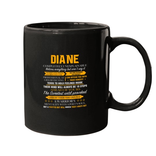 Discover DIANE completely unexplainable name  Front Print 1kfeme Mugs