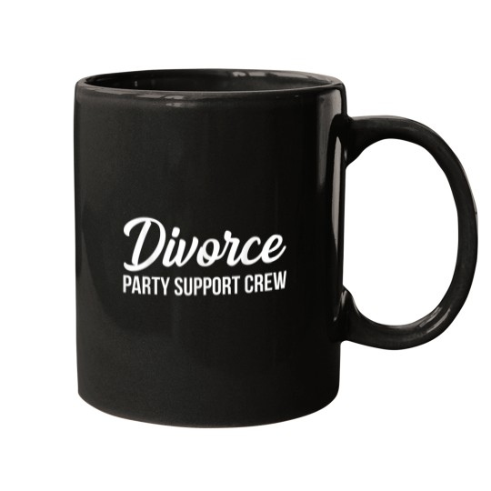 Discover Divorce Party Support Crew Mugs