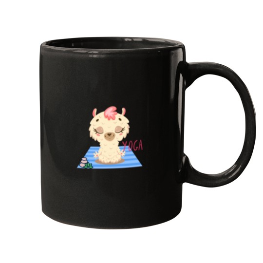 Discover Baby Llama Easy Yoga Bliss Design for wild animal lovers and yoga lovers you know. Active Mugs