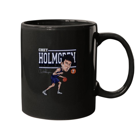 Discover Chet Holmgren Oklahoma City Cartoon Mugs