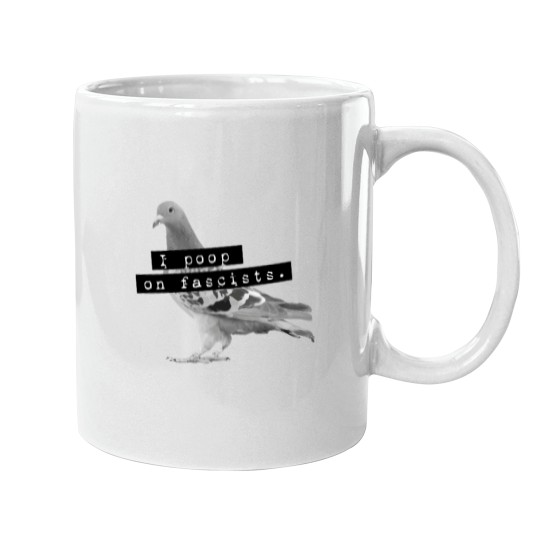 Discover I poop on fascists Classic T-Shirt Mugs