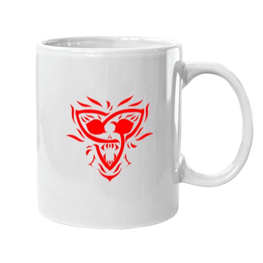 Discover Celtic knot Triquetra Skull Mugs