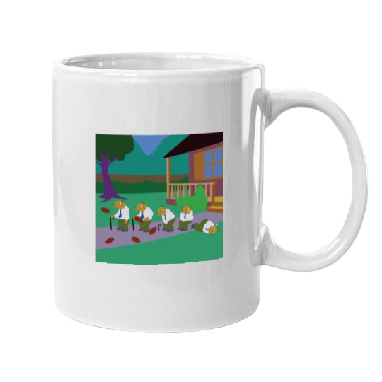Discover Simplified Simpsonss - Football in the groin classique Mugs