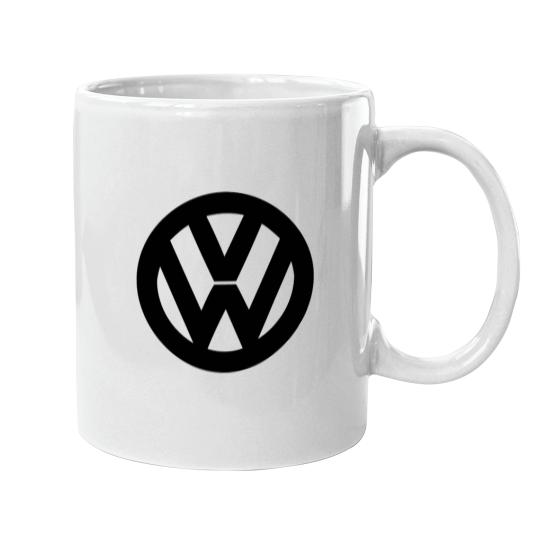 Discover Classic White VW Logo Mugs