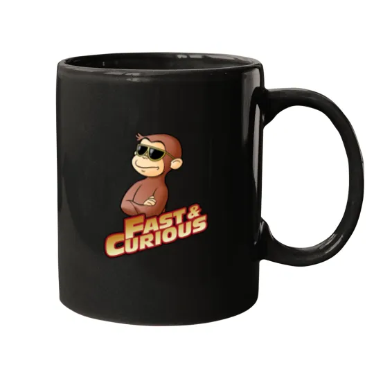 Discover FAST AND CURIOUS V2 - Curious George - Mugs