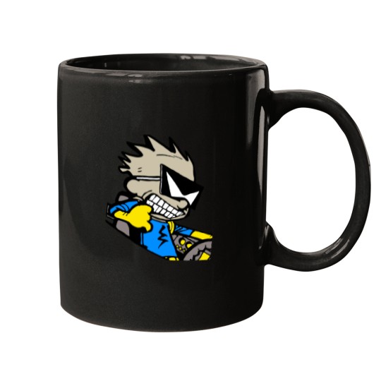 Discover Calvin and hobbes Space man spiff Mugs
