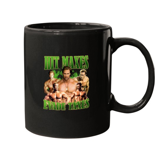 Discover Hit Maxes Evade Taxes Mike Ohearn Funny Meme Gym Mugs