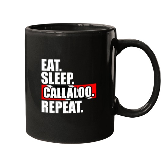 Discover Eat Sleep Callaloo Repeat - Trinidad And Tobago Food Mugs