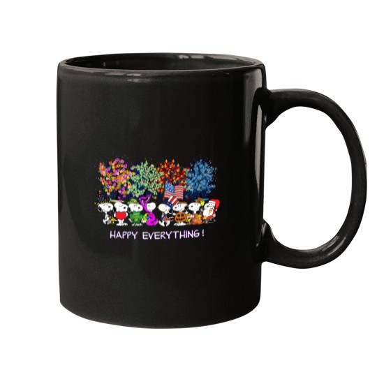 Discover Vintage Halloween Snoopy Mugs, Happy Everything Mugs Snoopy Lover Mugs