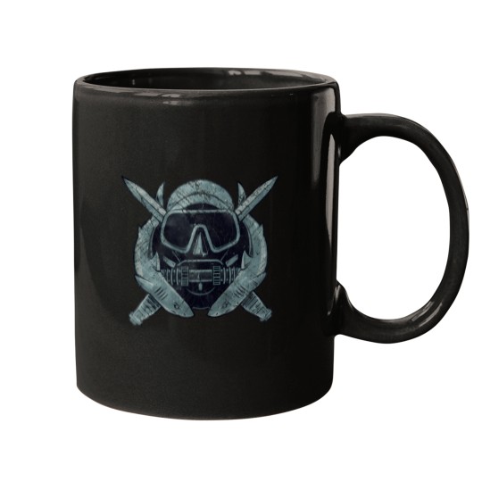 Discover Us Combat Diver Mugs