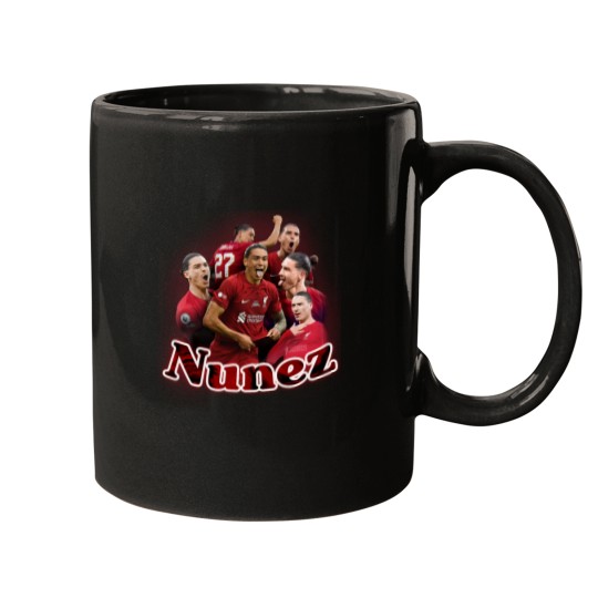 Discover Darwin Nunez, Vintage print Long Mugs