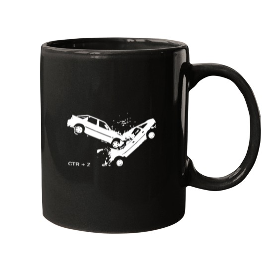 Discover Car Crash accident - Undo CTRL Z Mugs