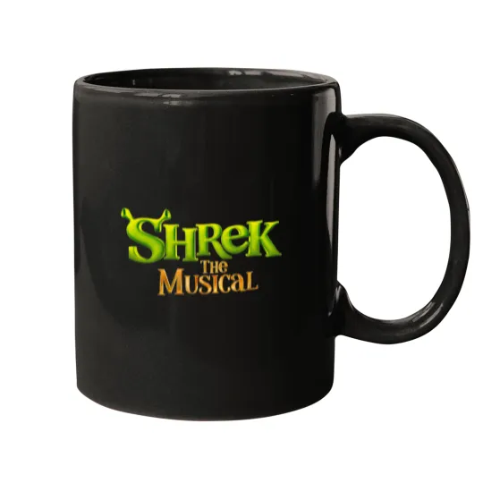 Discover Shrek the Musical Logo Mugs