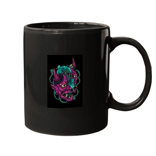 Discover Japanese Hannya Mask Mugs