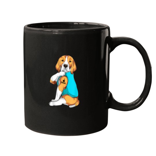 Discover Beagle I Love Mom Apparel Dog Mom Gifts Womens Mugs