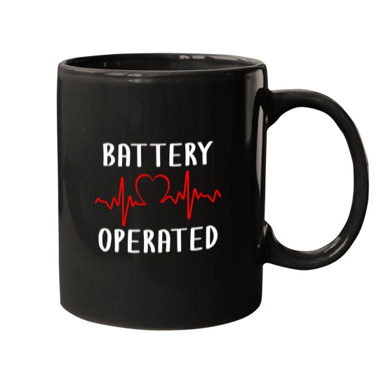 Discover Battery Operated Heartbeat Pace Maker Living With an Implantable Cardioverter Defibrillator Mugs