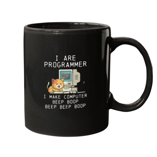 Discover i are programmer i make computer beep boop Classic Mugs