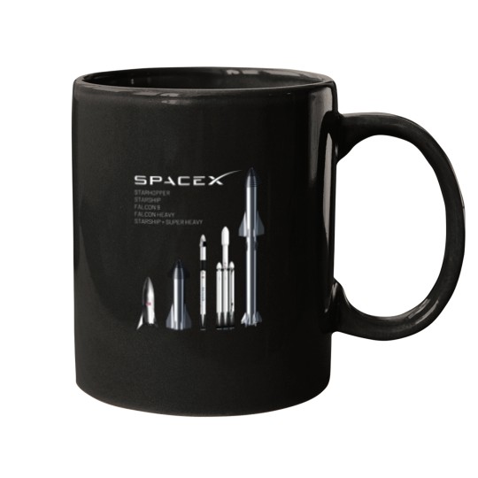 Discover SpaceX Rockets - Starship Mugs