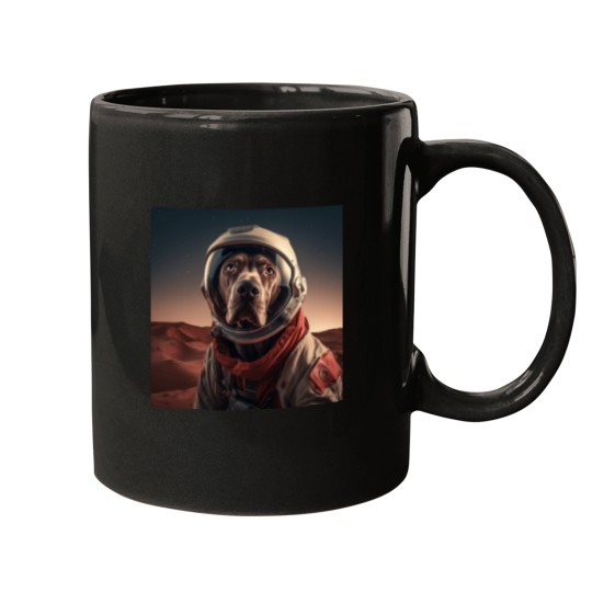 Discover weimaraner on a tour to mars Mugs