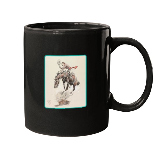 Discover Cowgirl Cowboy Rodeo Horse Western Country Vintage America Mugs