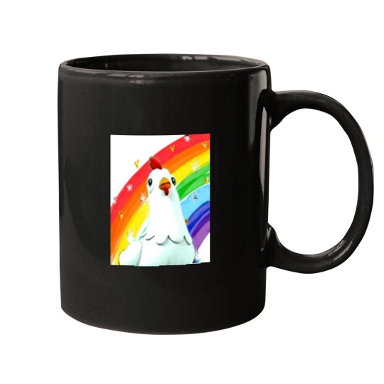Discover Chickaletta Chicken Rainbow Backround Kids Songs Mugs