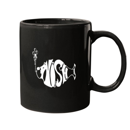 Discover White Logo phish-band Mugs