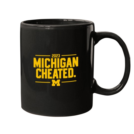 Discover Michigan Cheated College Football Fan Mugs