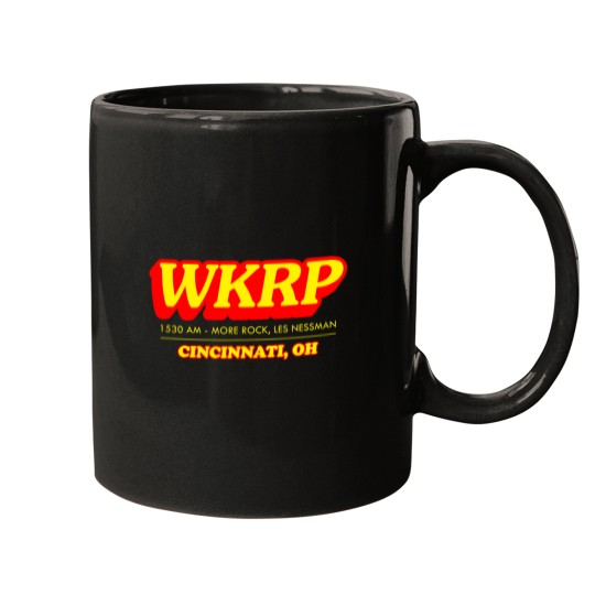 Discover WKRP logo Mugs