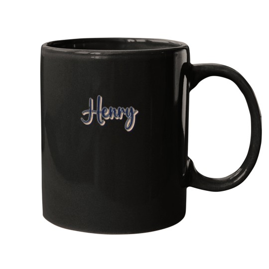 Discover Henry Name Handwritten Text Mugs
