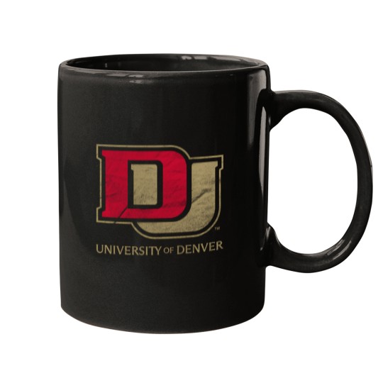 Discover university of denver pioneers distressed primary sweat Mugs
