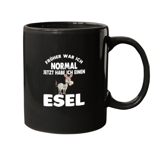 Discover Donkey owner mule donkey holder farm gift Mugs