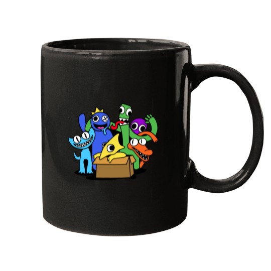 Discover Rainbow Friends Chapter Two with Cyan and Yellow1 Mugs