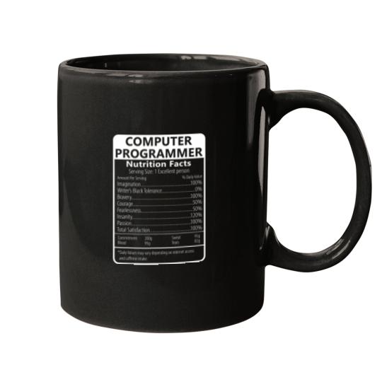 Discover computer programmer nutrition facts sarcastic t Mugs
